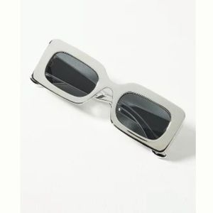NWT Anthropologie Mirrored Rectangle Sunglasses
